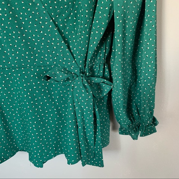 Forest Green Blouse - Picture 3 of 4